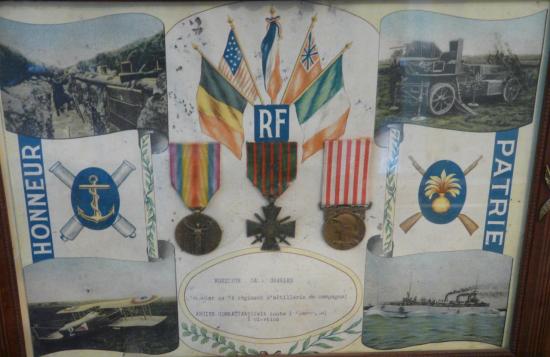 Médailles du 7ème régiment d'artillerie de campagne